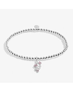 Joma Jewellery A Little Happiest Of Birthdays Bracelet In Silver Plating